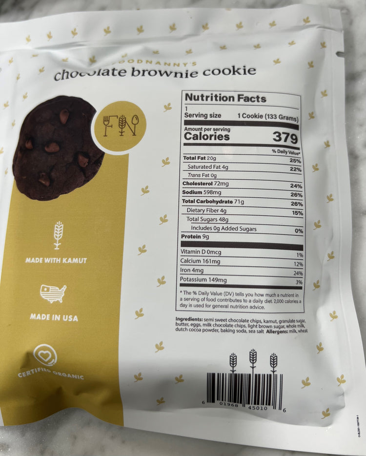 Kamut Cookie, 5-Pack Brownie